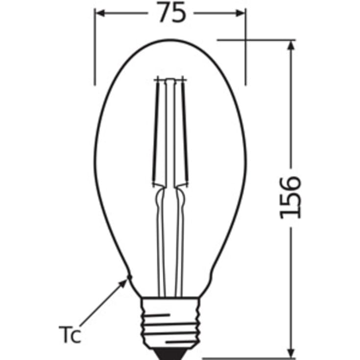 Ledvance Vintage 1906 E27 globepære, 2400K, 4W
