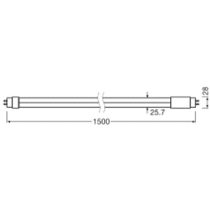 Ledvance Superior T8 lysrør, 150 cm, 22,1W, 4000K