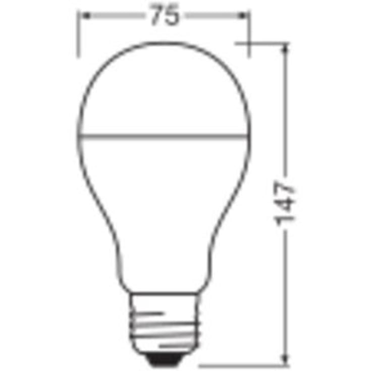 Ledvance Parathom E27 standardpære, 2700K, 19W
