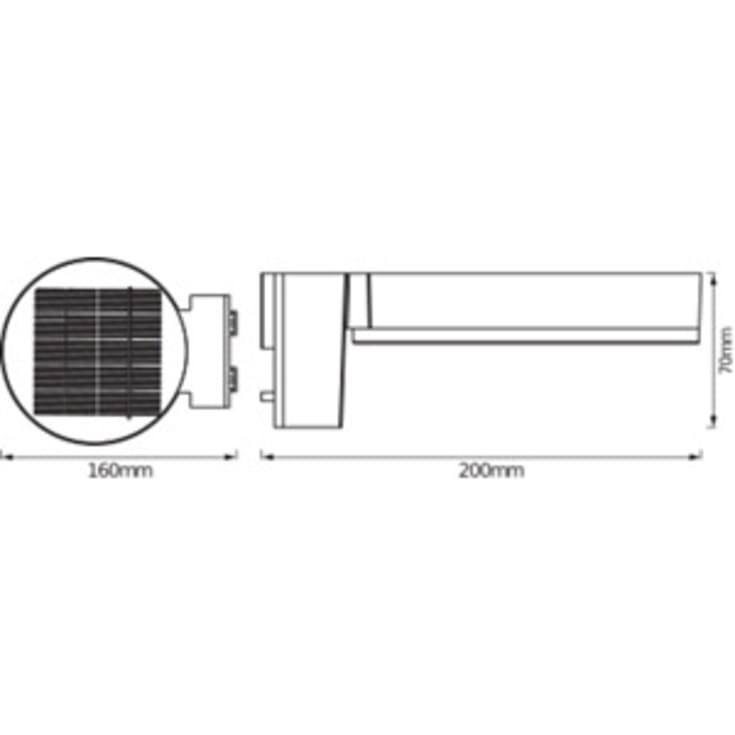 Ledvance Endura Style solcelle vegglampe, sensor, sort