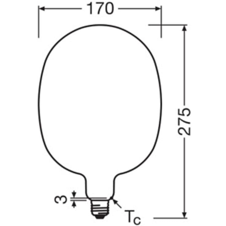 Ledvance Vintage 1906 Ballon E27 globepære, 2700K, 7,3W