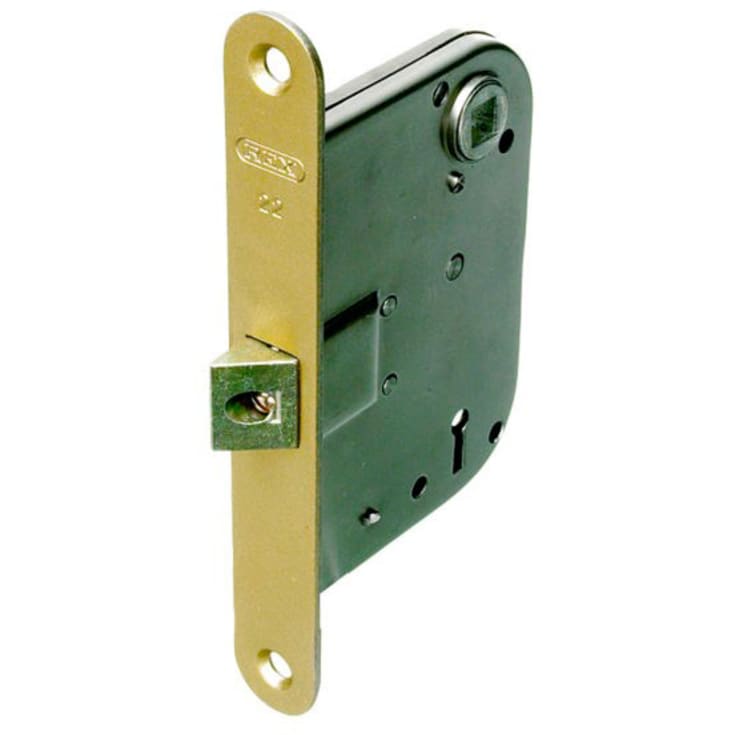 Dørlås Rex 48, med vendbar falle, stål