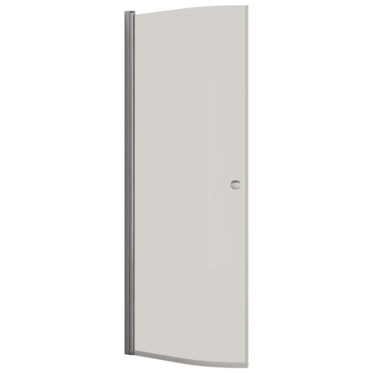 Dansani Match brusedør, model E, 82 cm, klart glas, krom profil