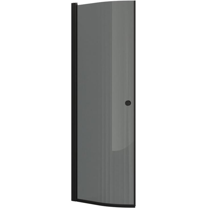 Dansani Match duschdörr, modell E, 72 cm, tonet glas, svart profil