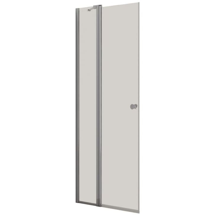 Dansani Match duschdörr, modell C, 87 cm, klart glas, krom profil