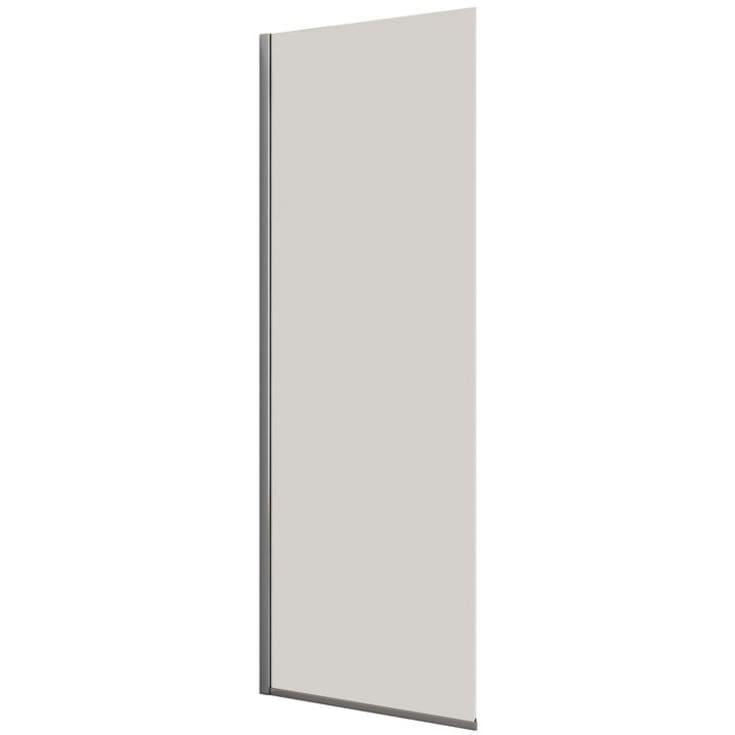 Dansani Match dusjvegg, modell D, 87 cm, klart glass, krom profil