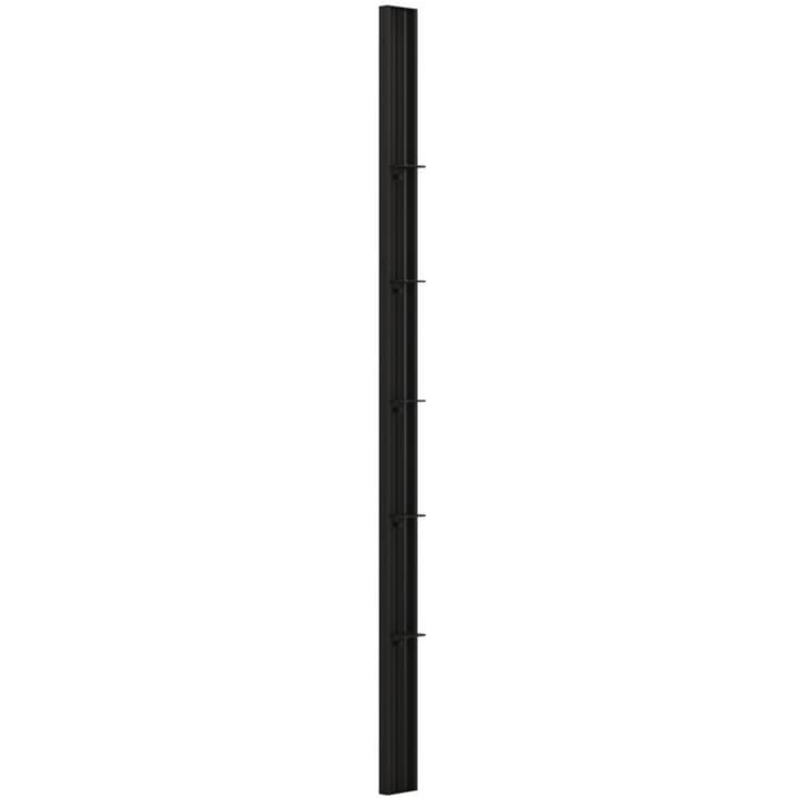 Dansani Match Tower duschhylla, modell D, 10 cm, svart profil
