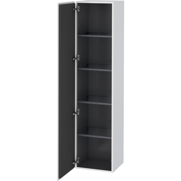 Duravit L-Cube høyskap, 40x176 cm, høyre, matt hvit