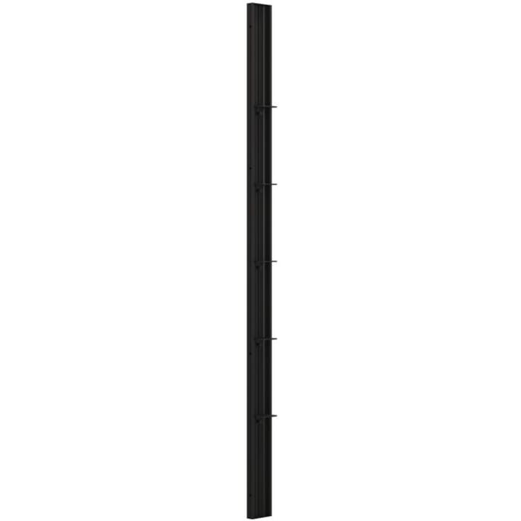 Dansani Match Tower dusjhylle, modell A, B & E, 10 cm, sort profil