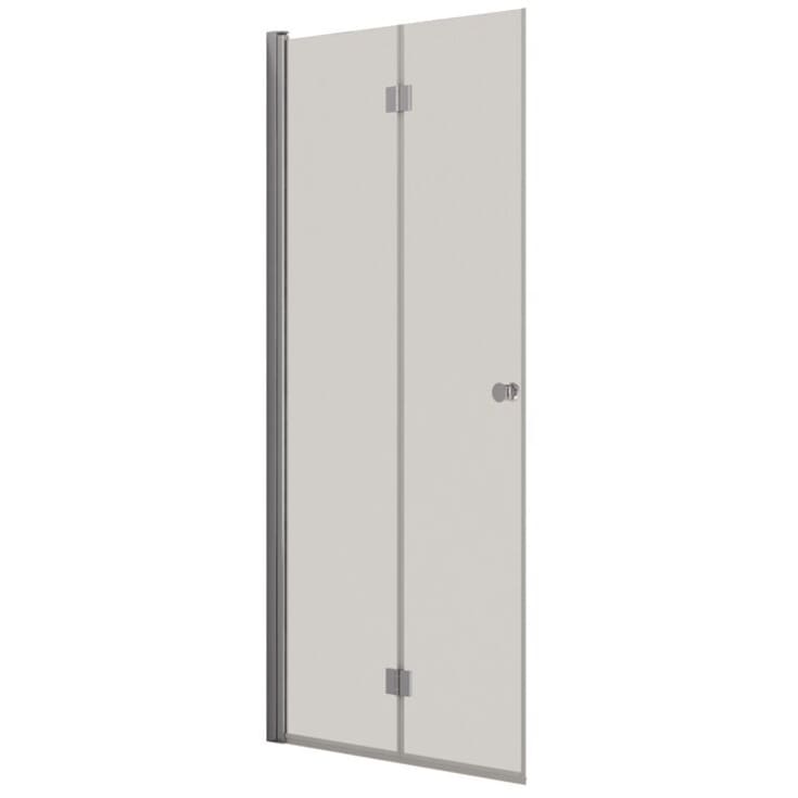 Dansani Match duschdörr, modell B, 97 cm, klart glas, krom profil