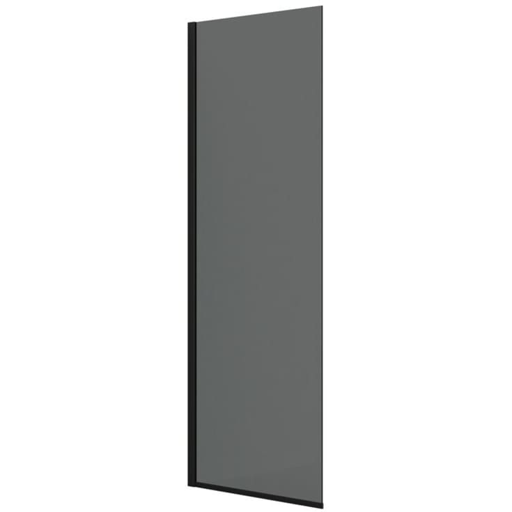 Dansani Match duschvägg, modell D, 77 cm, tonet glas, svart profil