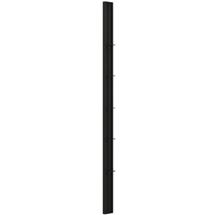 Dansani Match Tower dusjhylle, modell D, 10 cm, sort profil