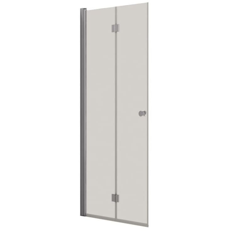 Dansani Match duschdörr, modell B, 87 cm, klart glas, krom profil