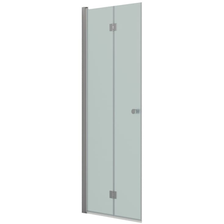 Dansani Match duschdörr, modell B, 77 cm, frostet glas, satin profil
