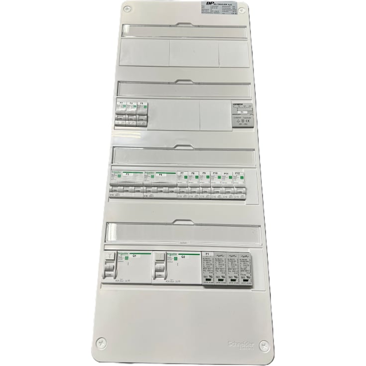 Schneider Resi9 CX gruppetavle, 4X13 moduler