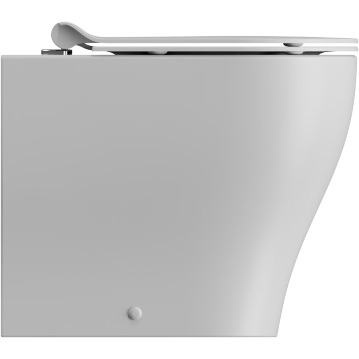 GSI Tono toilet, back-to-wall, uden skyllekant, mat hvid