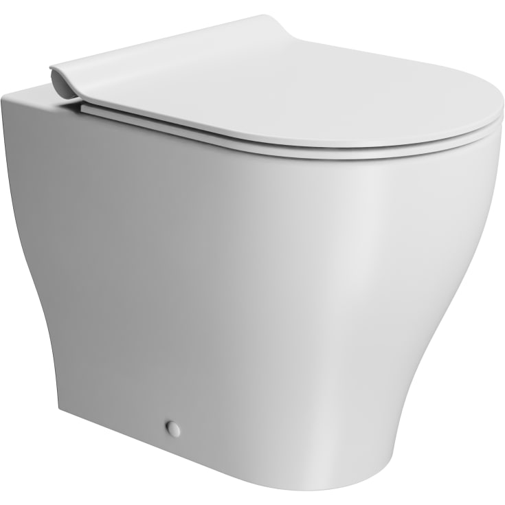 GSI Tono toilet, back-to-wall, uden skyllekant, mat hvid