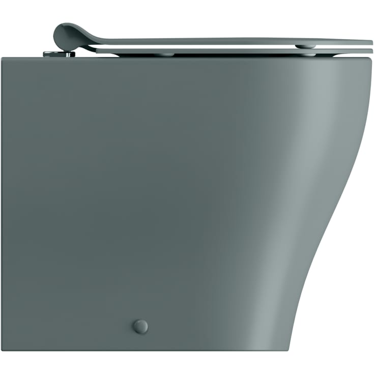 GSI Tono toilet, back-to-wall, uden skyllekant, grøn