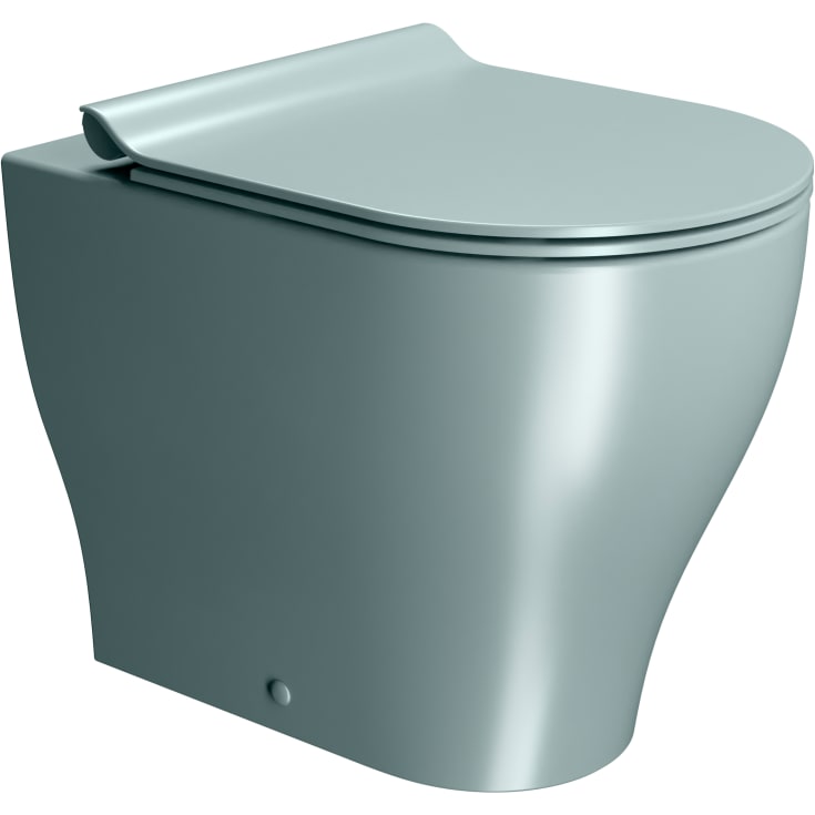 GSI Tono toilet, back-to-wall, uden skyllekant, blå