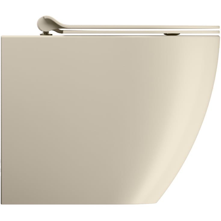GSI Pura toilet, back-to-wall, uden skyllekant, beige