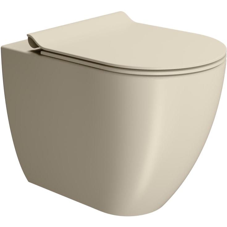 GSI Pura toalett, back-to-wall, uten spylekant, beige
