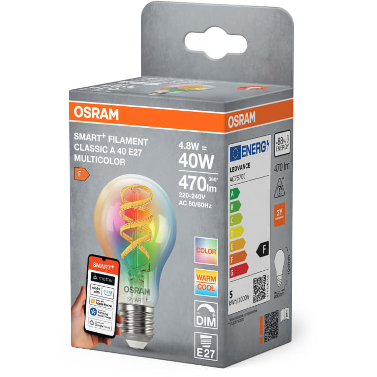 Ledvance Smart+ Wifi E27 standardpære, 2700K, 4,5W