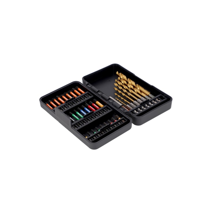 Bahco slagbitssæt 66IM/35C7HSS, 1/4" bits og HSS bor, 35 dele