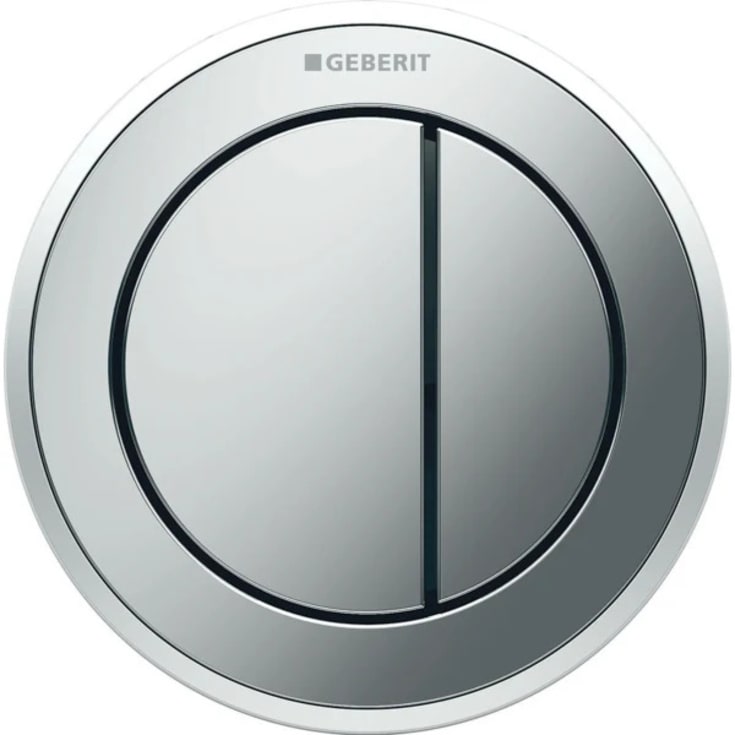 Geberit Omega 10 Round trykknap, krom/mat krom
