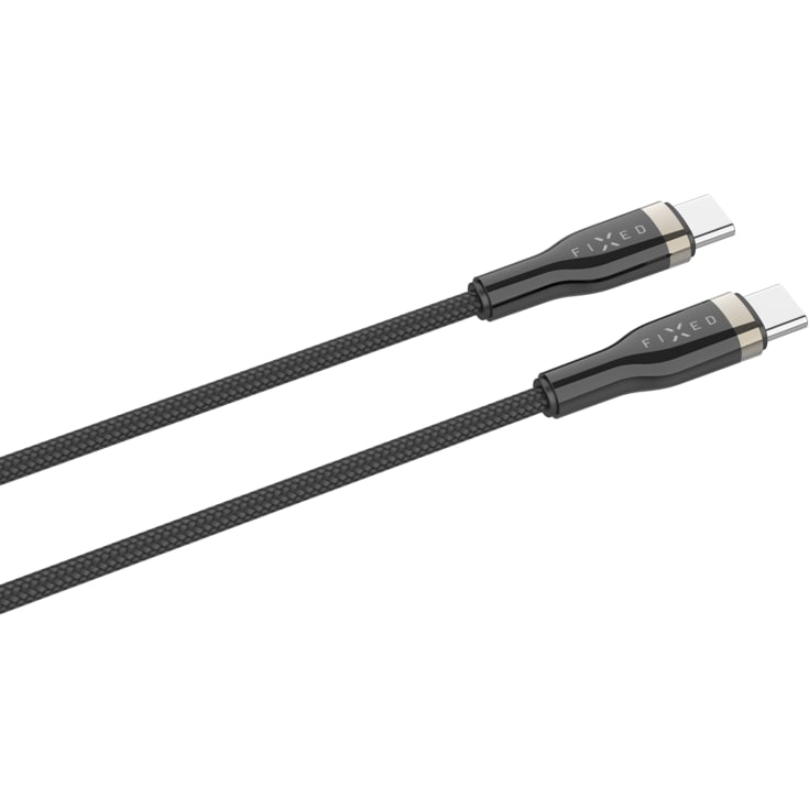 Fixed Premium USB-C/C kabel, 0,5 meter, sort