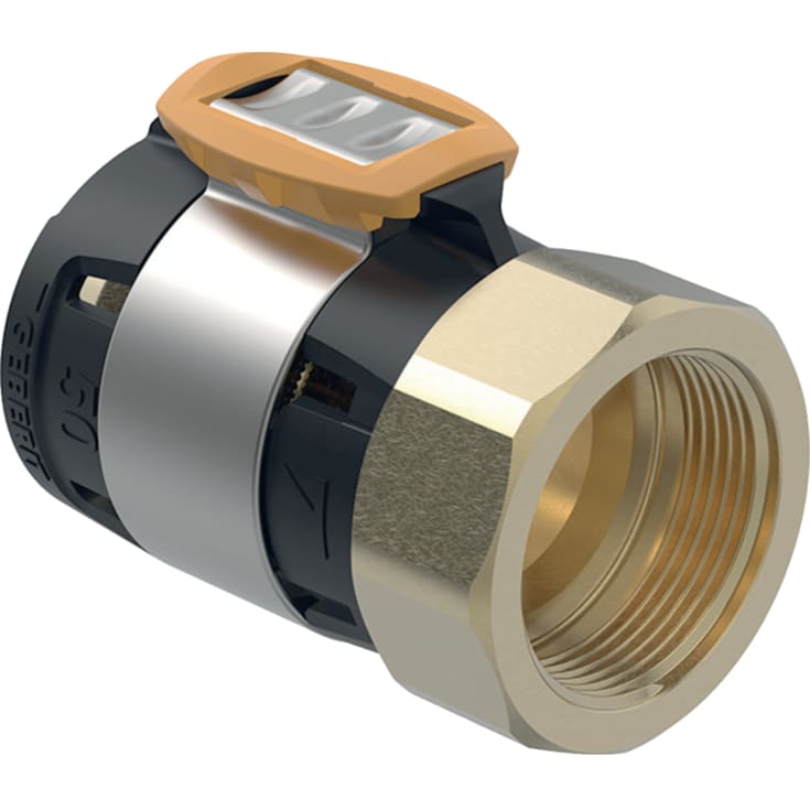 Geberit FlowFit overgang 63mmx2 mf blyfri siliciumbronze