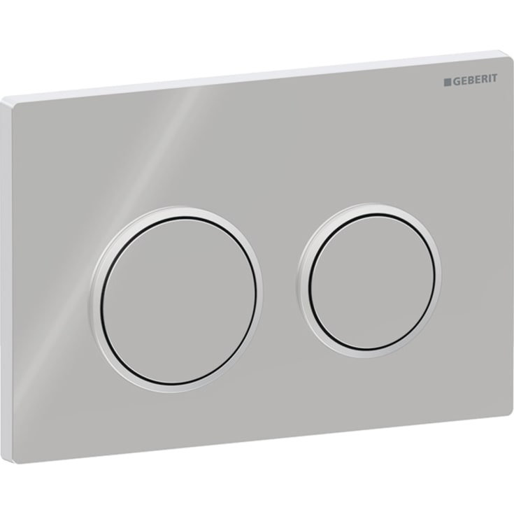 Geberit Omega 20 Round betjeningsplade, krom/mat krom