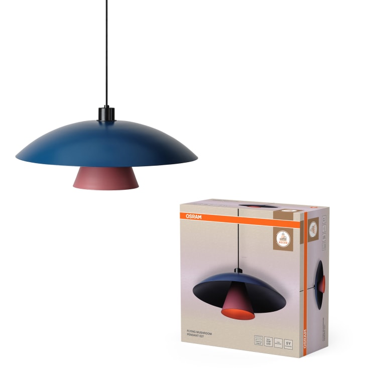 Osram Decor Flying Mushroom pendel, blå/rosa