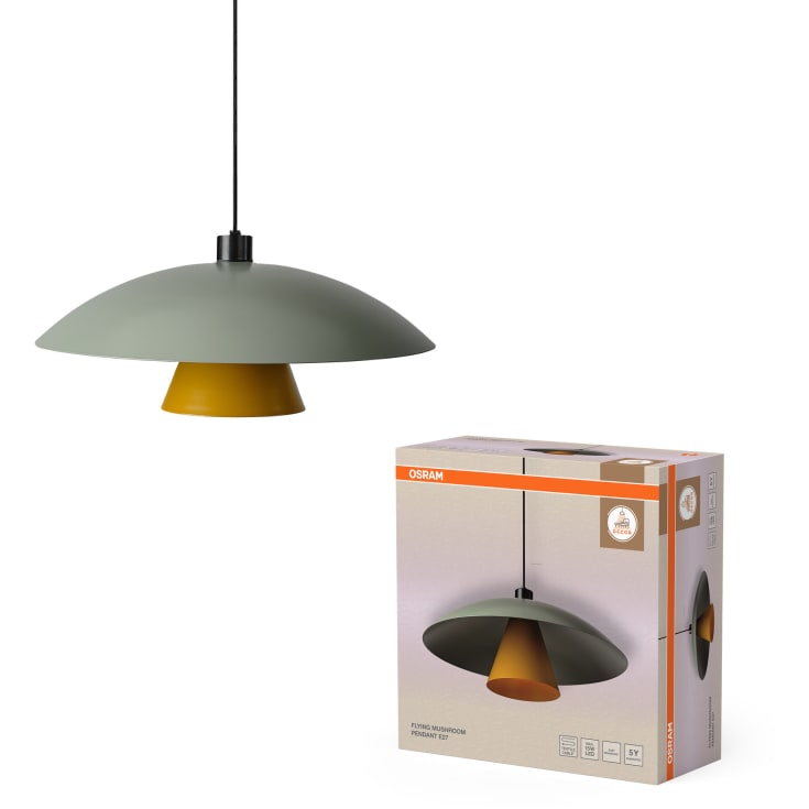 Osram Decor Flying Mushroom pendellampa, grön/gul