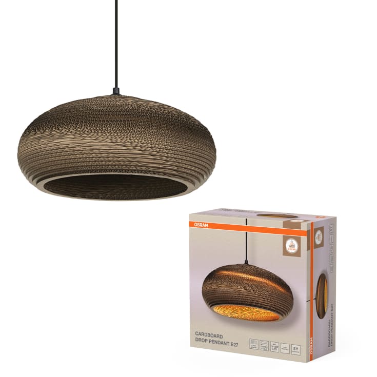 OSRAM DECOR Cardboard Drop Pendant 1XE27 brun