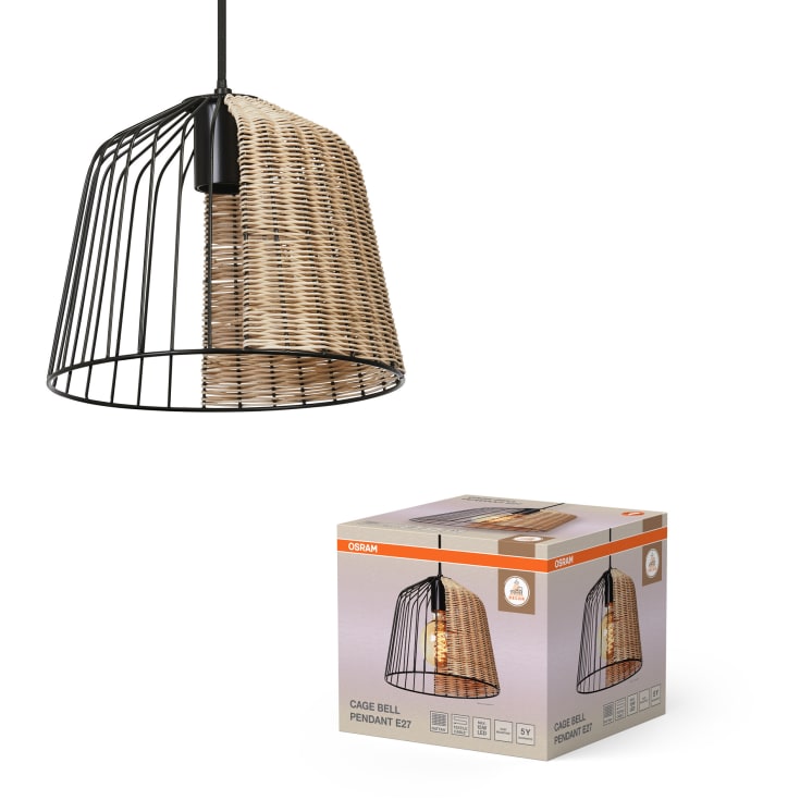 OSRAM DECOR Cage bell Pendant 1XE27 sort