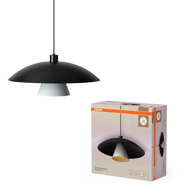 Osram Decor Flying Mushroom pendellampe, sort/hvit