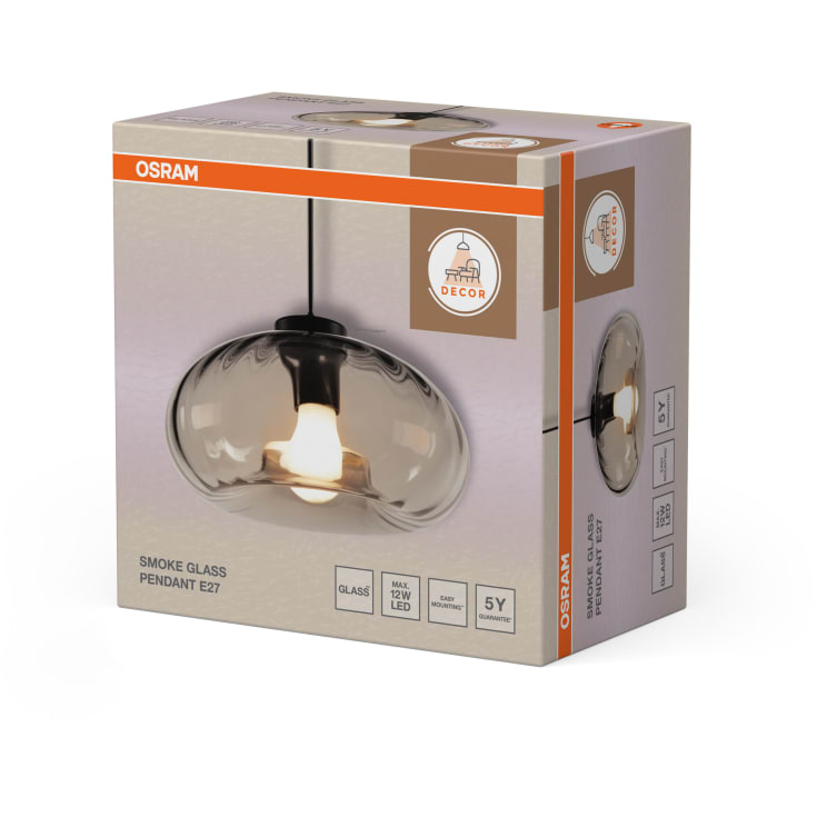 Osram Decor Smoke pendellampe, røykfarget