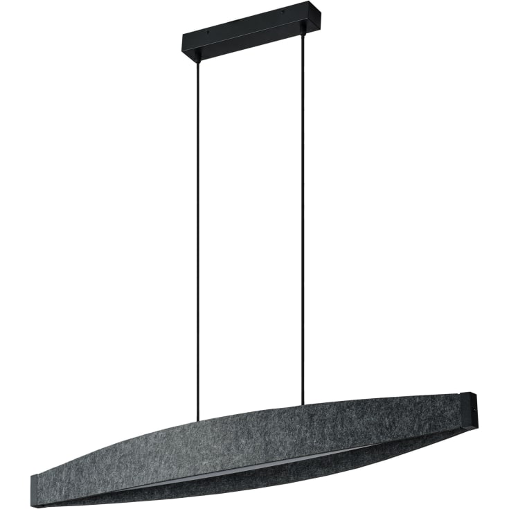 OSRAM DECOR Flat Felt Pendant 23W/830 mørkegrå