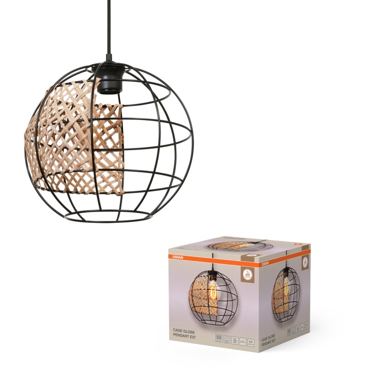 OSRAM DECOR Cage globe Pendant 1XE27 sort