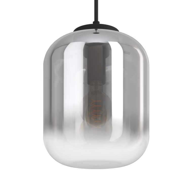Eglo Bulciago pendel med røgfarvet glas, Ø350