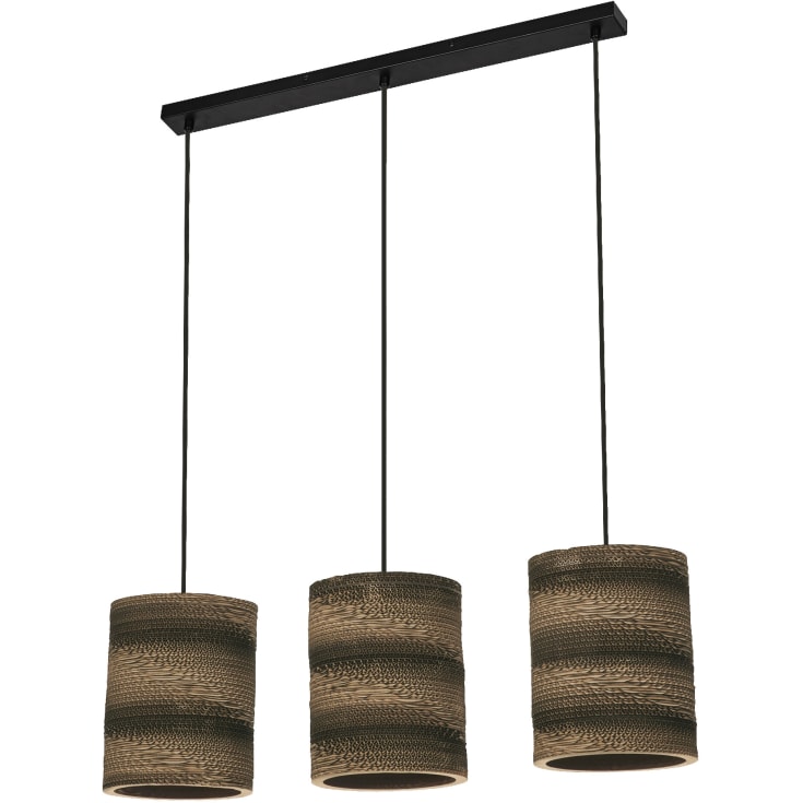 OSRAM DECOR Cardboard Cylinder Pendant 3XE27 brun