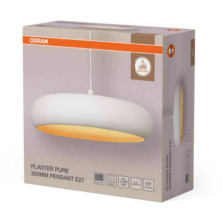 Osram Decor Plaster Pur pendel, Ø30 cm
