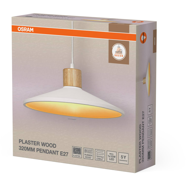 Osram Decor PlasterWood pendel, Ø32 cm