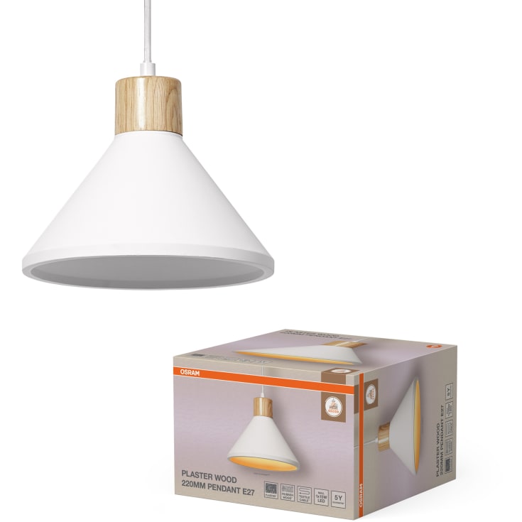 Osram Decor PlasterWood pendel, Ø22 cm