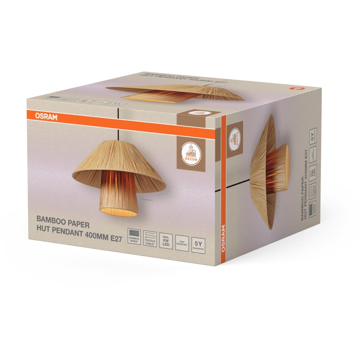 Osram Decor Bamboo Paper pendel, Ø40 cm