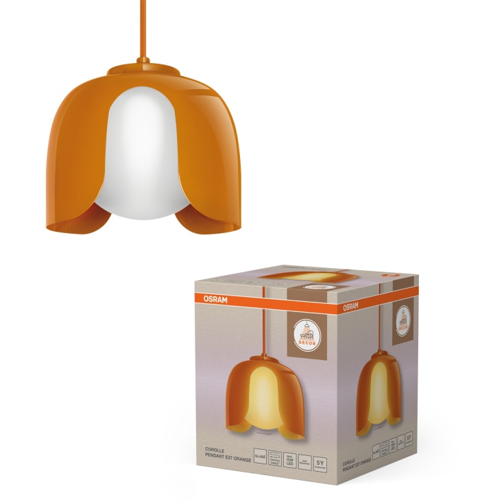 Osram Decor Corolle taklampa, orange