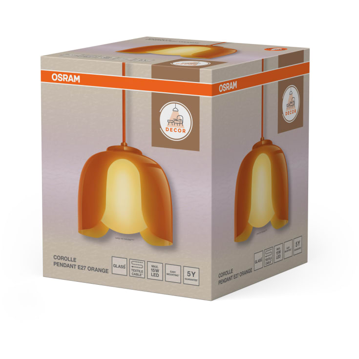 Osram Decor Corolle taklampa, orange
