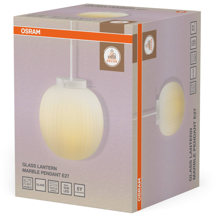 Osram Decor Lantern pendel, marmor