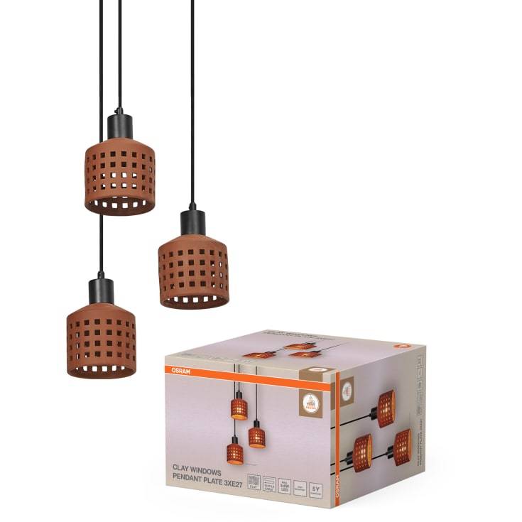 OSRAM DECOR Clay Windows Pendant Plate 3XE27