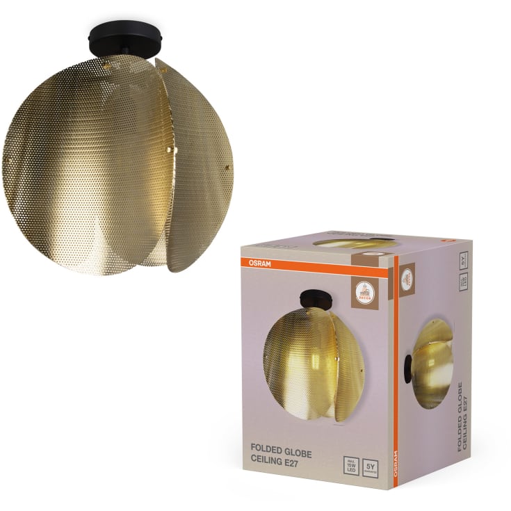 OSRAM DECOR Folded Globe Ceiling E27 guld